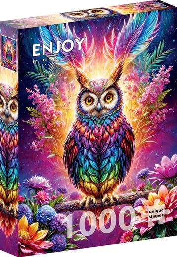 Neon Owl Puzzel (1000 stukjes) | Enjoy Puzzle - Puzzels, Verzenden, Nieuw