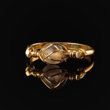 Oud-Romeins, Keizerrijk Ring met draadgewikkelde Romeinse, Antiek en Kunst