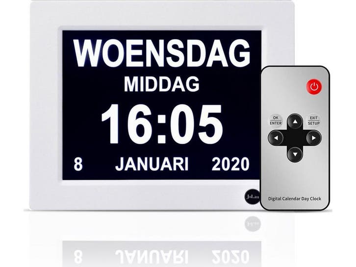 Safe Age® Dementieklok - Digitale kalenderklok -, Diversen, Verpleegmiddelen, Nieuw, Verzenden