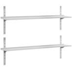 GGM Gastro | Dubbele RVS wandplank ECO - 2000x300mm |, Verzenden, Nieuw in verpakking, RVS Meubilair