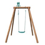 Soulet Enkele Schommel Hanna Hout Vrijstaand 195 x 165 cm, Kinderen en Baby's, Speelgoed | Buiten | Speeltoestellen, Verzenden