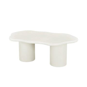 salontafel maya microcement cilinderpoot 120 cm wit, Huis en Inrichting, Verzenden, Nieuw, Industriële meubels, Overige vormen