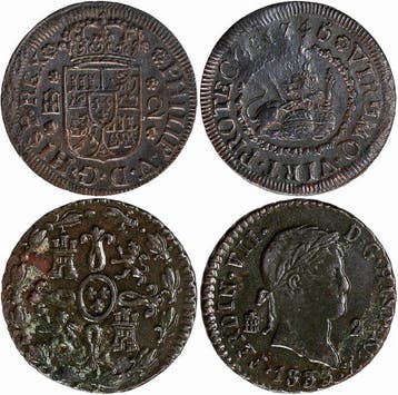 Koninkrijk Spanje. 2 Coins | 2 Maravedis - Philip V (1746) &