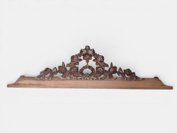 Snijwerk, Houten decoratie voor kast of deur - 26 cm - Hout
