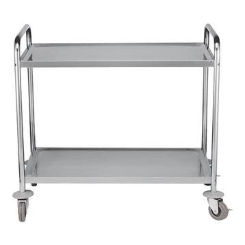 Serveerwagen (cap.2x 90x51cm) | 970x550x950(h)mm CaterChef, Verzenden, Nieuw in verpakking