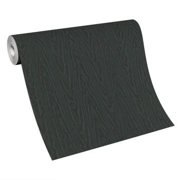 1. Vlies behang zwarte houtnerf 10291-15 Erismann, Ophalen of Verzenden, Minder dan 10 m², Zwart, Hout