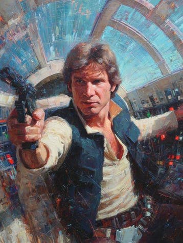 Canvas Fit - Alberto Ricardo - Han Solo, Star Wars: El, Nieuw