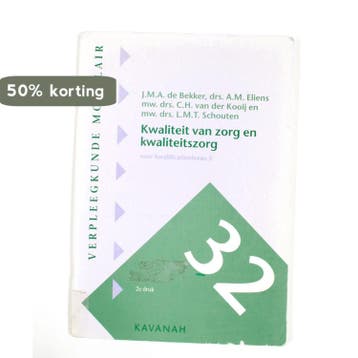 Kwaliteit van zorg en kwaliteitszorg / Verpleegkunde, Boeken, Schoolboeken, Verzenden, Gelezen