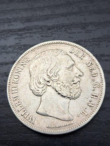 Nederland. Willem III. 2 1/2 Gulden 1852 Zfr (Zonder