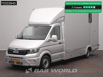 MAN TGE 3.140 Automaat Paardenwagen Horsetruck Bakwagen Zijl, Automaat, Gebruikt, Euro 6, MAN