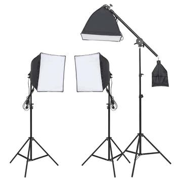vidaXL Studioverlichtingsset met statief en softbox, Audio, Tv en Foto, Verzenden, Nieuw