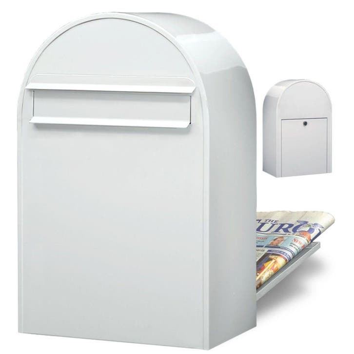 Brievenbus Bobi Classic B (back) - wit, Tuin en Terras, Brievenbussen, Nieuw, Verzenden