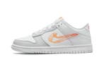 Nike Dunk Low SE 3D Swoosh Pure Platinum Total Orange (GS), Nieuw