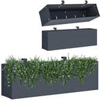 Hangbak 50cm Breed | Antraciet | A-kwaliteit | Beste Prijs, Tuin en Terras, Bloembakken en Plantenbakken, Overige materialen, Minder dan 30 cm