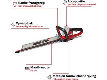Einhell Accu Heggenschaar ARCURRA 18/55 Li Solo - Power, Verzenden, Nieuw, Einhell