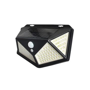 Solar LED buitenlamp - 5W - 100 LEDs - Bewegings + schemerse, Ophalen of Verzenden, Nieuw