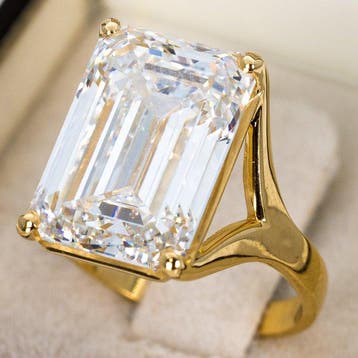 Verlovingsring - 14 karaat Geel goud - 13.22ct. tw. Diamant
