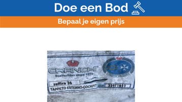 Bieden: Cranchi Zaffiro 36 blue coated cockpit anti-slip Ca, Ophalen of Verzenden, Nieuw, Zeilboot of Motorboot
