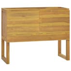 vidaXL Badkamerkast 90x40x75,5 cm massief teakhout, Huis en Inrichting, Kasten | Overige, Verzenden, Nieuw