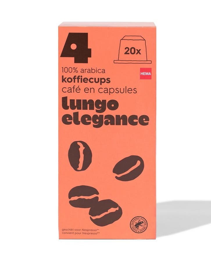 HEMA Koffiecups lungo elegance - 20 stuks 2+1 gratis, Witgoed en Apparatuur, Koffiezetapparaten, Nieuw, Verzenden
