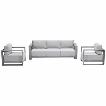 Garden Impressions Malakka loungeset 3 - delig taupe/valley, Verzenden, Nieuw