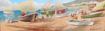 Francisco Carbonell Massabé (1928) - Faenando en el puerto