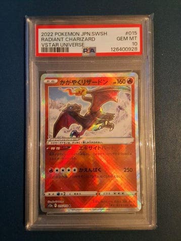 Pokémon - 1 Graded card - Charizard 015/172 Foil, Alternate, Nieuw