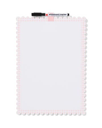 HEMA Whiteboard 31x21.3cm golvende rand, Verzenden, Nieuw