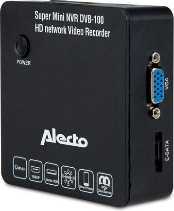 Netwerk Video Recorder - NVR - 4 Kanaals - Zwart - Alecto, Verzenden, Zo goed als nieuw
