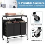 2dekans | Coast Wasmand - Afneembare Zakken - 33L - 80,5 x, Ophalen of Verzenden, Zo goed als nieuw, Zwart