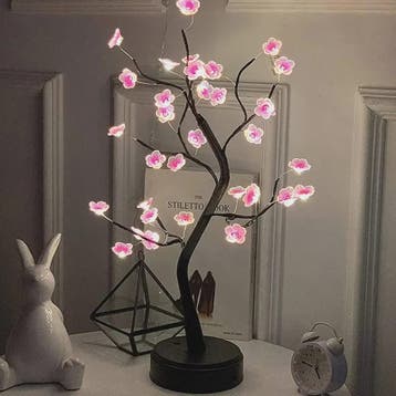 Bloesem Boom Nachtlamp - Sfeervolle LED Decoratie met USB/Ba, Verzenden, Nieuw