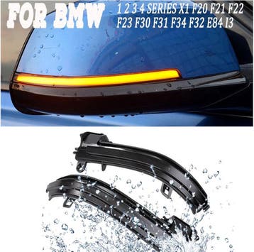 Dynamisch knipperlicht ZWART voor BMW 1 2 3 4 Serie X1 F20, Auto-onderdelen, Verlichting, Nieuw