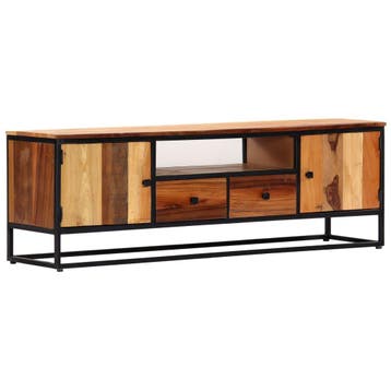 vidaXL Tv-meubel 120x30x40 cm massief gerecycled hout en, 100 tot 150 cm, Verzenden, Nieuw, Minder dan 100 cm