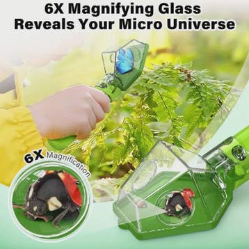 Insectenvanger met Vergrootglas 6X - Veilig Verkennen en Ler