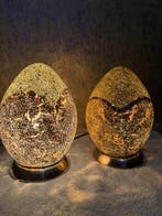 Art Lamp - Tafellamp (2) - Glas, Metaal - Set van 2 mozaïek, Antiek en Kunst