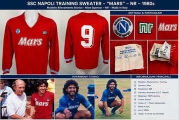 SSC Napoli NR Mars Allenamento 1985-1989 Numero 9 Made in, Nieuw