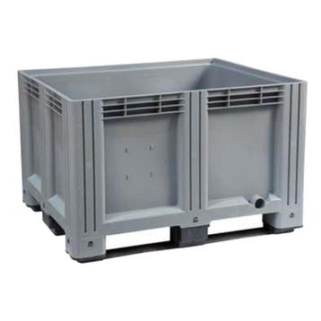 Palletbox kunststof 120x100x76cm gesloten, 3-sledes, nieuw -, Ophalen of Verzenden
