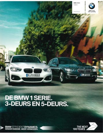 2016 BMW 1 SERIE BROCHURE NEDERLANDS, Nieuw, BMW, Author