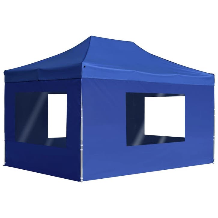 vidaXL Partytent inklapbaar met wanden 4,5x3 m aluminium, Tuin en Terras, Partytenten, Partytent, Nieuw, Verzenden