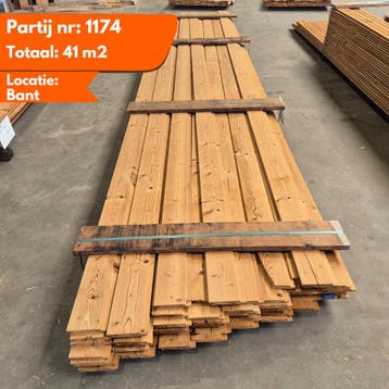 Partij Thermo vuren channelsiding 5100x140-130x19mm, Ophalen of Verzenden, Nieuw