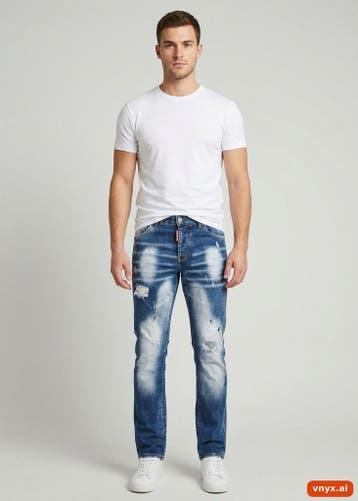 Vintage Broek Heren maat WW30 / L31 Blauw Vintage, Ophalen of Verzenden, Nieuw, Dsquared2