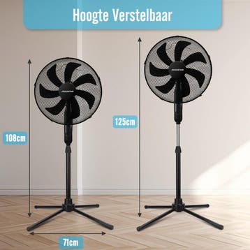 Ventilator staand - Statiefventilator - Staande ventilator -, Verzenden, Zo goed als nieuw