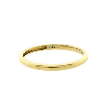 Gouden aanschuifring, Sieraden, Tassen en Uiterlijk, Ringen, Gebruikt, 19 tot 20, Ophalen of Verzenden, Dame