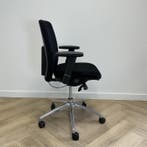 ergonomische bureaustoel model 707, zwart - metaal, Huis en Inrichting, Gebruikt, Zwart, Ophalen of Verzenden, Bureaustoel