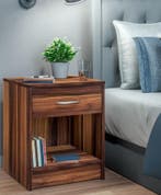 Nachtkastje Hamburg Wenge look 50x40x35cm (Slaapkamer), Verzenden, Nieuw