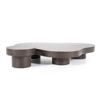 Salontafels Bobbie - 150cm - Zwart/Bruin - 95977 - salont..., Nieuw, Overige materialen