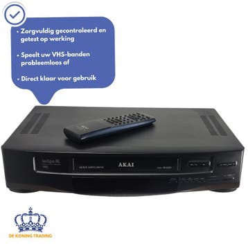 Akai VS-G205EOH | Videorecorder | VHS Speler | Videospeler, Audio, Tv en Foto, Videospelers, Verzenden, Gebruikt, VHS-speler of -recorder