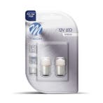 LED  BAY15d / P21/5W 12V - Basic9x Led diode - Rood - Set, Verzenden, Nieuw, Maserati