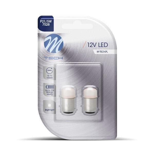 LED  BAY15d / P21/5W 12V - Basic9x Led diode - Rood - Set, Auto-onderdelen, Verlichting, Nieuw, Alfa Romeo, Amerikaanse onderdelen