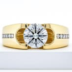 Zonder minimumprijs - Ring - 14 karaat Geel goud - 2.21ct., Sieraden, Tassen en Uiterlijk, Ringen, Nieuw
